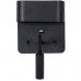 Φωτιστικό Τοίχου LED Διπλού Φωτισμού + USB Θερμό Φως Μαύρο 43036-BL